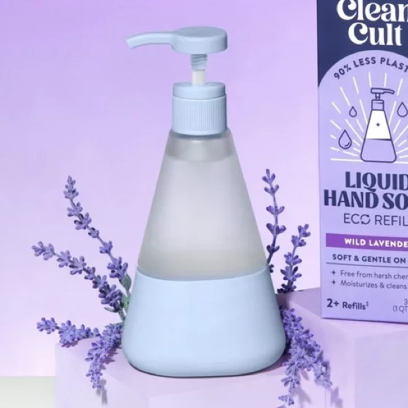 NWOT Cleancult Glass Liquid Hand Soap Dispenser - Picture 10 of 14